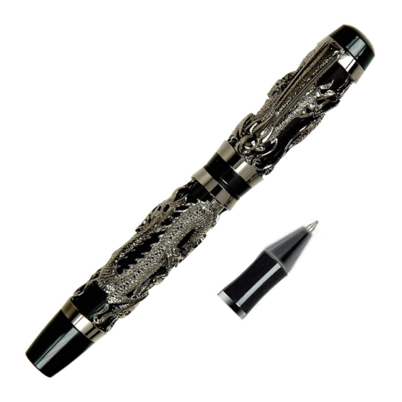 Gunmetal Dragon Roller Pen