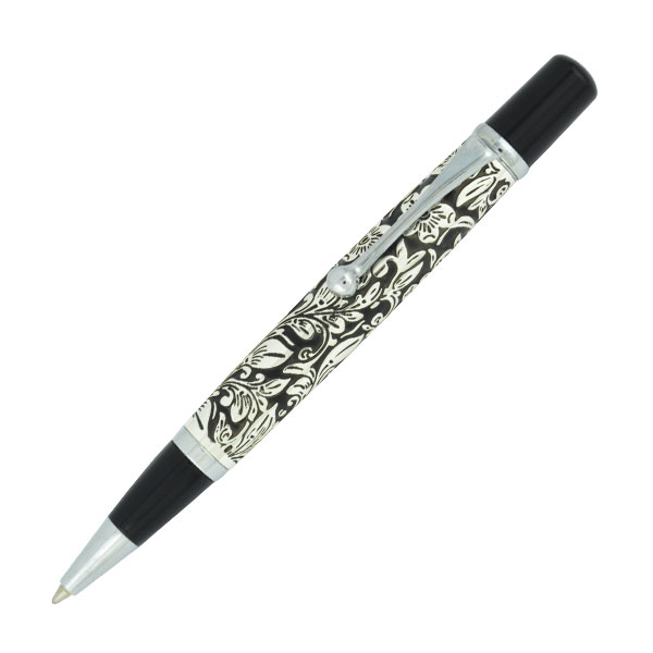 Floral Etched Ball Pen